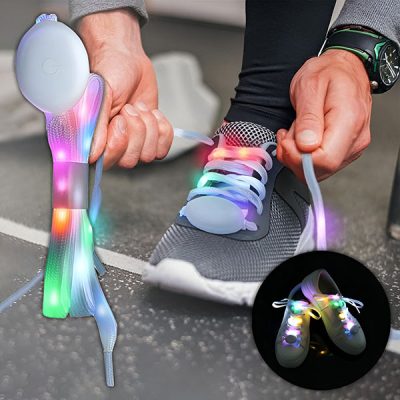 LED svietiace šnúrky do topánok | LUMOLOOPS