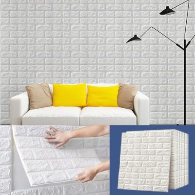 (5 kusov) Samolepiaca tehlová tapeta s 3D vzorom | BRICKSBY