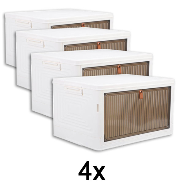 4x Úložné boxy s vekom a kolieskami | ORGABOX